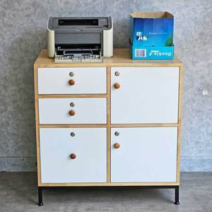 Rubberwood Minimalist <b>Filing</b> Cabinet Lockable 80x50x80cm Office/Workshop/Warehouse/Gym <b>Storage</b> - Product Image 3