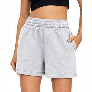 <b>Women's</b> Active Wear Cotton Fleece <b>Sweat</b> <b>Shorts</b> Customizable Striped Design Style Booty <b>Short</b> Pockets Wholesale Board <b>Shorts</b> - Product Image 3