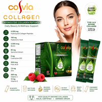 Bubuk Peptida Kolagen Sapi Terhidrolisis |   Rasa Raspberry Tipe I & III dalam 30 Sachet Sekali Pakai