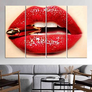 Art Sensuel Mature : Toile Imprimée Moderne pour une Décoration Murale Élégante, LOT DE 4 TOILES - Product Image 1