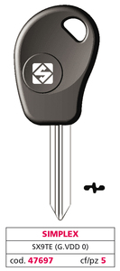 Chiave per Auto Sx9te (g. Vdd 0) Simplex - Product Image 1