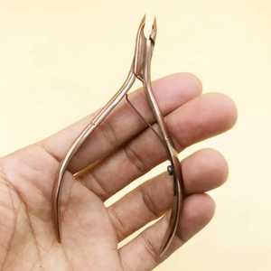 Professional Stainless Steel Rose Gold <b>Nail</b> Cuticle Nipper New Design Wide Jaw Opening Curved Blade Cutter <b>Clipper</b> <b>for</b> Baby's - Product Image 2