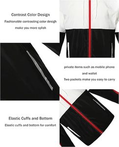 Chaqueta Cortavientos Ligera para Hombre, para Todo Clima, con Capucha, Larga, Reversible, de Secado Rápido, Transpirable, con Forro de Malla, Compacta, para Actividades al Aire Libre - Product Image 4