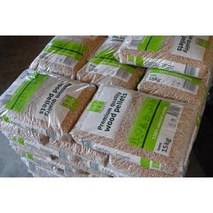 Granulés de bois 15kg 6mm Qualité supérieure 100% bois naturel Teneur en cendres 0,6% Calorité 4800J Humidité 8% pour système de chauffage - Product Image 2