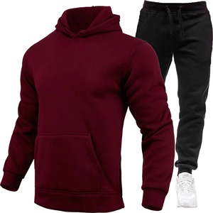 Conjunto de sudadera y pantalones de moda para hombre 2025, conjunto informal de edición gruesa informal para hombre, conjunto de sudadera y joggers - Product Image 5