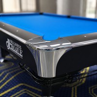 Table de billard américaine 9 pieds en bois massif avec plateau en ardoise de qualité supérieure, personnalisable pour tournois de club, vente en gros
