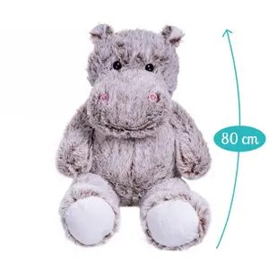 Lion l'hippopotame 80cm-Fabriqué en France-Peluche géante française XL