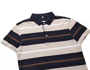 T-shirt polo 100% coton pour hommes, tenue décontractée 200GSM Slim Fit avec impression de logo personnalisé, fournisseur OEM - Product Image 4