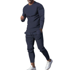 Deportes Casual moda ligero hombres sudor traje 2024 calidad superior último diseño deportes algodón poliéster sudor traje para hombres - Product Image 1