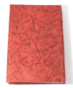Cuaderno Ecológico Hecho a Mano con Papel Reciclado, Madera y Libre de Ácidos, Tapa Dura, Color Rojo, para Uso en Oficina y Promociones - Product Image 3