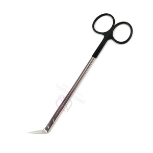 Ciseaux vasculaires angulaires DeBakey de 7 pouces, longueur de lame de 60 mm, revêtement noir, poignée annulaire, outil chirurgical manuel réutilisable de précision - Product Image 5