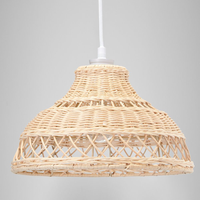 Abat-jour de lampe suspendue en bambou et rotin naturel, fait main, moderne, écologique, couleur personnalisée