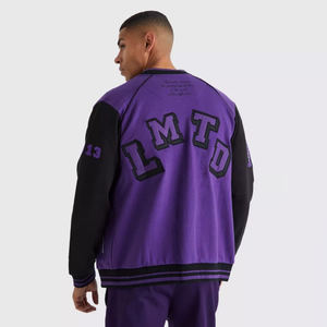 Chaqueta universitaria hecha a medida Letterman Bomber Jacket chaquetas de béisbol informales de Invierno 1 pieza ropa de invierno para hombres Stand impreso - Product Image 5