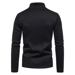 Jersey de media cremallera de moda para hombre, tela de enclavamiento de algodón, acabado liso, ajuste moderno, y ODM OEM, logotipo personalizado, fabricante de fábrica - Product Image 6