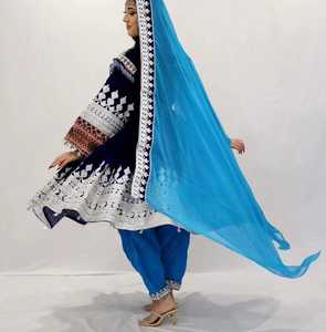 Vestido Kuchi Afgano Vintage Hecho a Mano Tradicional Bordado Pashtun Cultura Casual A-Line Ropa de Festival para Mujeres - Product Image 6