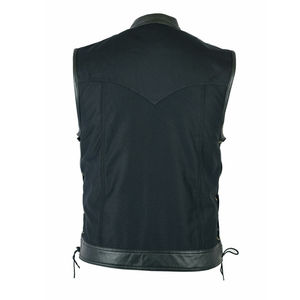 Chaleco de Cuero Casual Cómodo para Hombre con Cuello Redondo, Servicio OEM, Calidad Premium, Impermeable y Reversible - Product Image 2