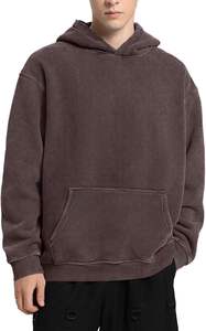 Customized 100% Cotton Hoodie Digital Tie-Dye Acid Wash <b>3D</b> Embroidery Stonewashed Techniques OEM Service Front Placement - Product Image 2