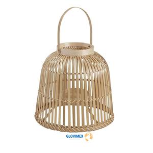 Vietrustic moderno tejido linterna luz huracán portavelas bambú ratán linterna hecha a mano al aire libre linternas colgantes - Product Image 1