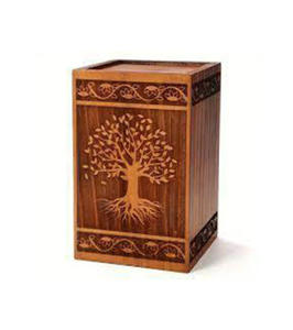 Urnas de cremación de madera de estilo americano moderno hechas a mano de gran calidad para adultos masculinos y femeninos urnas decorativas - Product Image 4