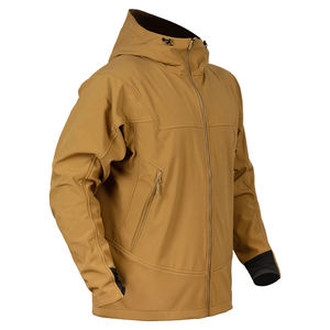 Veste Softshell Unisexe 2025, Couleur Tan, à Capuche, Résistante à l'Eau et au Vent, Anti-Rayures, Doublure en Polaire - Product Image 3