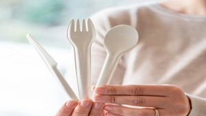 Cuillère en papier jetable compostable biodégradable écologique de 160mm Vaisselle sans BPA Couverts Vaisselle pour événements à emporter - Product Image 4