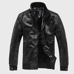 Chaqueta de Invierno de Manga Larga, Último Diseño, Alta Calidad, para Hombre, Material Duradero, Cuello Alto de Cuero, para Venta en Línea - Product Image 1