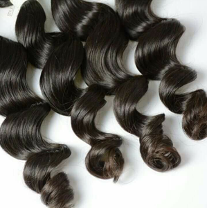 Cabello humano natural alineado con cutícula, paquete de cabello de doble trama, cabello humano indio sin enredos a precio de fábrica al por mayor - Product Image 4