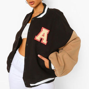 Vestes d'université pour femmes vestes universitaires Letterman de baseball personnalisées vestes d'université prix de gros vêtements longs et courts - Product Image 2