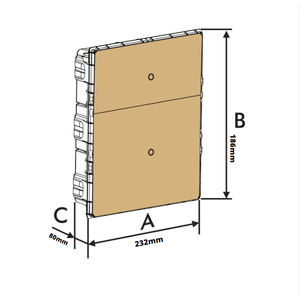 Per Bticino F315S8 legno di recupero parete centralino 8 moduli scatola incassata - Product Image 4