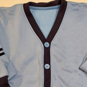 Cardigan en nylon/acrylique personnalisé anti-rides à col en V pour homme, style décontracté de haute qualité avec logo frontal pour l'hiver - Product Image 5