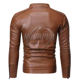 Men's <b>Vintage</b> Style Motorcycle Leather <b>Jacket</b> Outdoor Sports Canvas <b>Jacket</b> in All Sizes for Bikers - Product Image 6