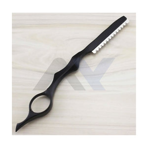 Rasoir en acier inoxydable à lame unique, rasoir de barbier tranchant, manche en plastique durable, coupe de cheveux, rasage, coiffage, salon de coiffure, maison - Product Image 5
