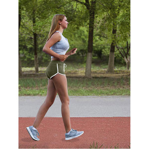 Nuevo diseño de pantalones cortos de yoga para mujer, pantalones cortos de cintura alta para gimnasio, pantalones cortos de entrenamiento sin costuras para mujer - Product Image 2