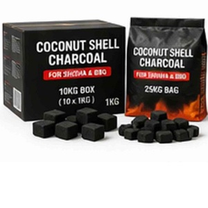 Cubos de Carbón de Coco de la Mejor Calidad |   Carbón para Hookah de Bajo Contenido de Cenizas y Alta Temperatura |   Exportación a Dubái, Europa y EE. UU. - Product Image 1