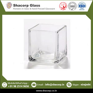 Votivo de cristal cuadrado decorativo de estilo atractivo de marca popular disponible a precio de mercado - Product Image 2