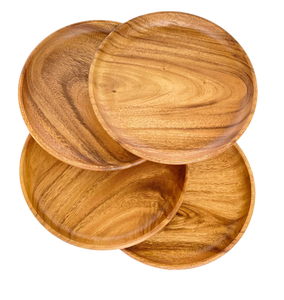 Placa de cargador de madera de aspecto elegante, 4 piezas de calidad superior, placa de cargador de madera de nuevo diseño, producto más vendido - Product Image 3