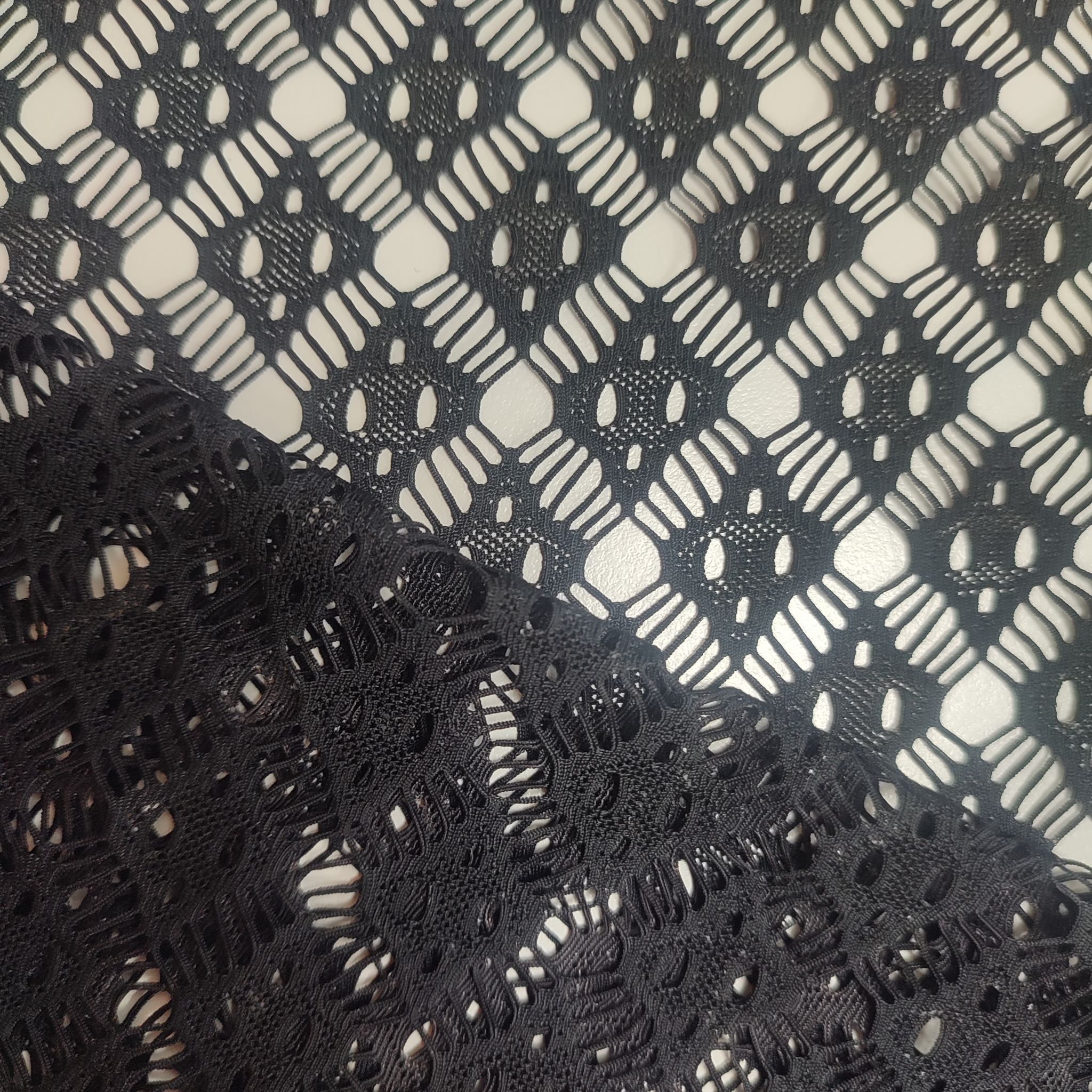 Jacquard Knit Mesh Fabric for Women 87% Nylon Lightweight 