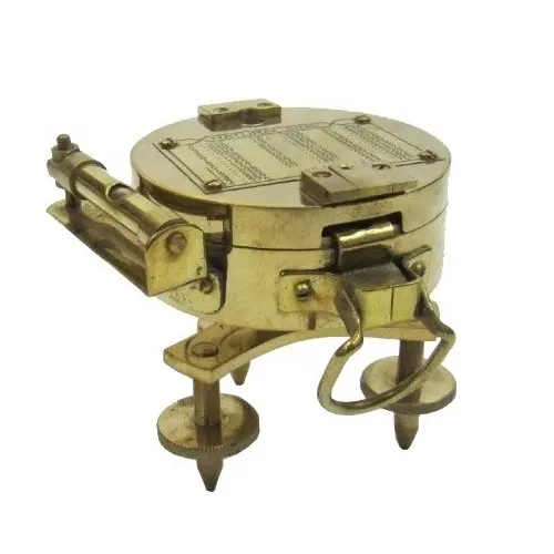 Bússola náutica artesanal, novo design de bússola náutica marinha compasso ouro e acabamento personalizado
