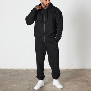 Unisex XXL Oversize Acid Wash <b>Black</b> Tracksuits Heavy Weight Breathable Apparel Design Services - Product Image 5