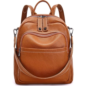 Sac à dos pour femmes de qualité supérieure en cuir de vache véritable, sac à bandoulière tendance pour le bureau, l'université et les voyages - Product Image 2