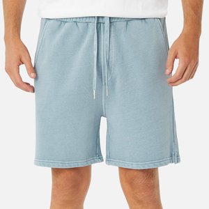 Short de sport en molleton de coton pour hommes, logo personnalisé, jogging d'été, cargo brodé respirant, décontracté, longueur genou - Product Image 2