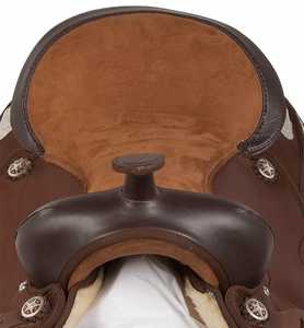 Selle de cheval occidentale synthétique de haute qualité premium pour l'équitation |   Cuir véritable durable avec caractéristiques de dressage anglais - Product Image 2