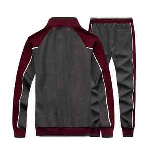 Wholesale Sweat Scoopera <b>Jogger</b> Suits Two Piece 100% Cotton <b>Slim</b> <b>Fit</b> Winter <b>Men</b> Streetwear Sweatsuit Stacked Tracksuit - Product Image 2