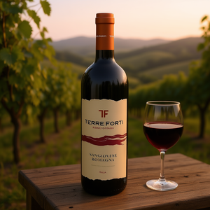 Terre Forti Traditional Romagna Italian Sangiovese DOC Red <b>Wine</b> 750ml 6 Bottles Per Box - Product Image 3