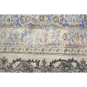 Vintage 28 X 29 ft Blue Green Turkish <b>Rug</b> Large Rectangle Area Patchwork Pattern New Wool Material Latex Traditional Style - Product Image 5