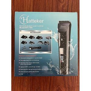 Recortadora de Pelo Profesional para Hombre, Precisión, Cabello Largo, Impermeable IPX7, Recargable, Fuente de Alimentación USB, Funciones Ajustables, Enchufe Estadounidense - Product Image 2