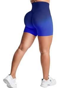 Short de yoga écologique sans couture taille haute pour femmes Leggings d'entraînement Active Stretch Gym Fitness vêtements de sport recyclés - Product Image 1