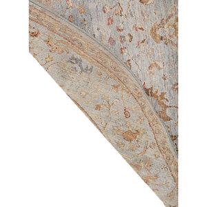 Alfombra Afgana de Lana Azul Tejida a Mano con Patrón de Medallón Someplace in Time EA-3011 (Cs-02) para Uso Doméstico - Product Image 5