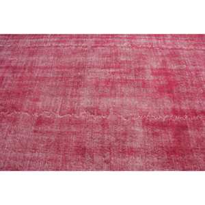 Tapis turc vintage moderne grande surface 6.2x9.8 pieds rouge Patchwork Design laine matériau Latex support 10mm pour couloir chambre à coucher - Product Image 5