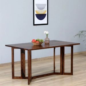 Elburg 6 chỗ ngồi gấp ăn uống/Bàn điều khiển Rắn sheesham gỗ trong tỉnh Gỗ Tếch kết thúc đồ nội thất nhà bếp - Product Image 1